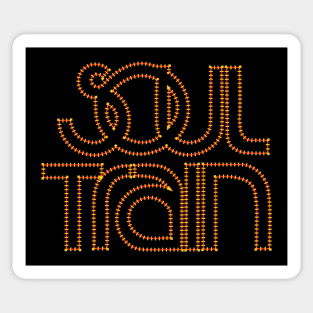 Soul Train Typography Design Sticker